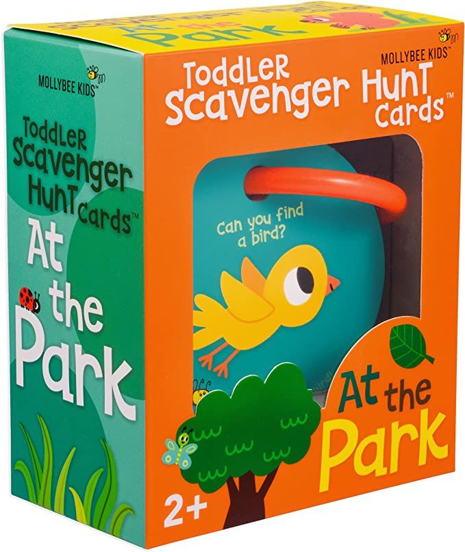 Mollybee Kids Outdoor Toddler Scavenger Hunt Cards at The Park | Amazon (US)