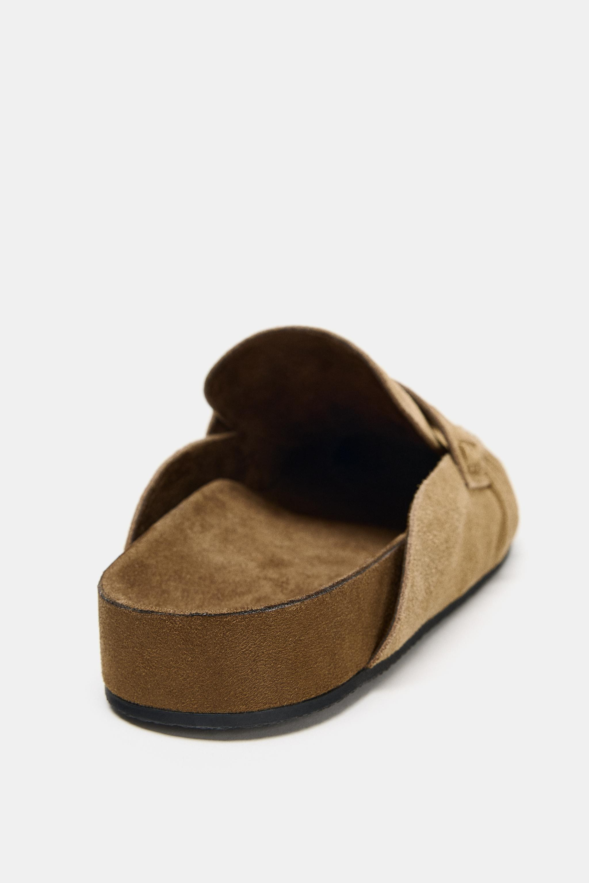LEATHER SLINGBACK CLOGS | Zara AU