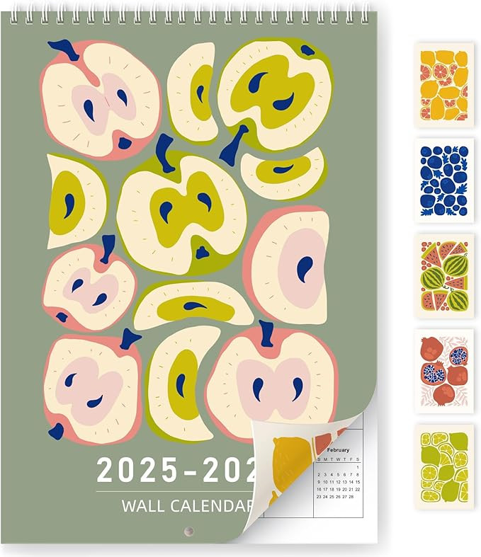 2025 Wall Calendar, Abstract Art Wall Calendar for 2025 from January 2025 to June 2026, A4 Calend... | Amazon (US)