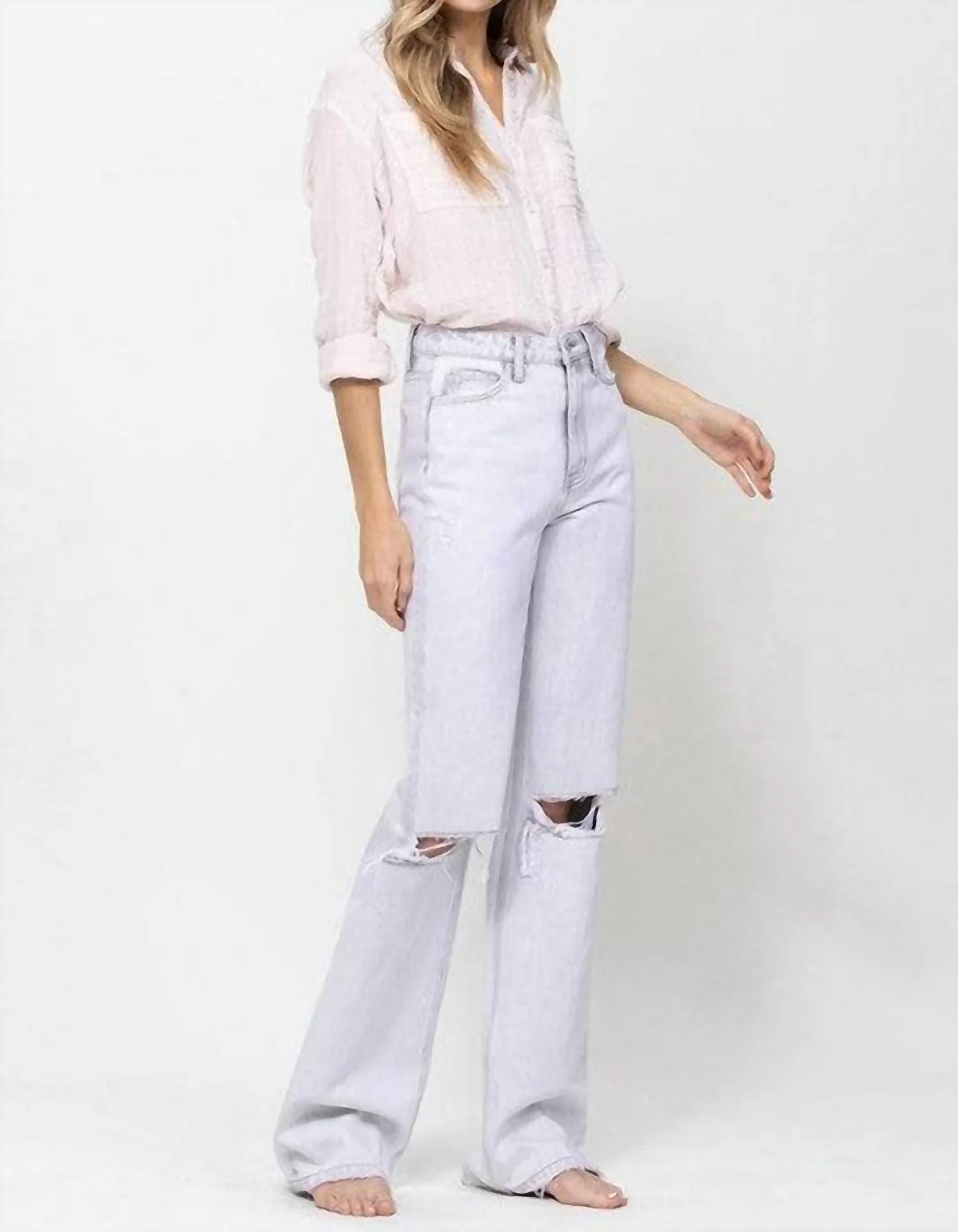 90'S Vintage Flare Jeans In Denim Bright | Shop Simon