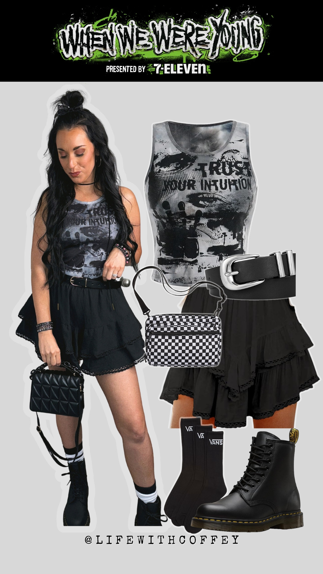 When We Were Young outfit inspo, festival style, festival looks, alternative style, punk rock outfit, rock concert style

Top - Size Medium
Skort - Size Medium 

 

#LTKSeasonal #LTKParties #LTKFindsUnder100