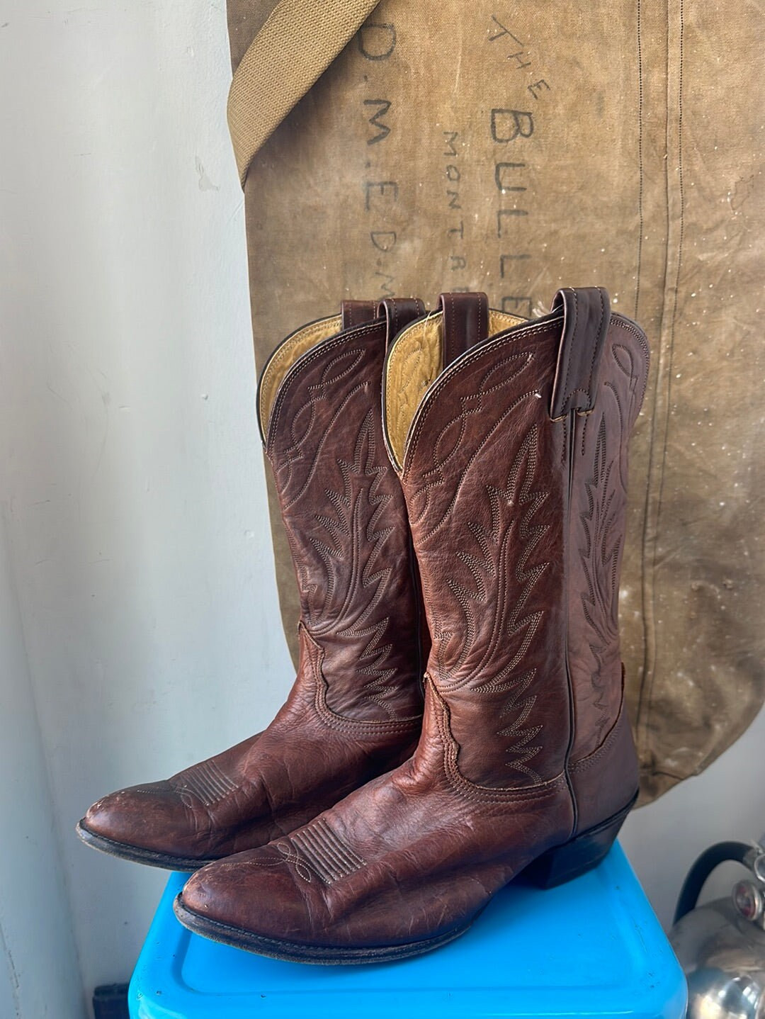 Nocona Cowboy Boots Brown Size 11 M 12.5 W - Etsy Canada | Etsy (US)