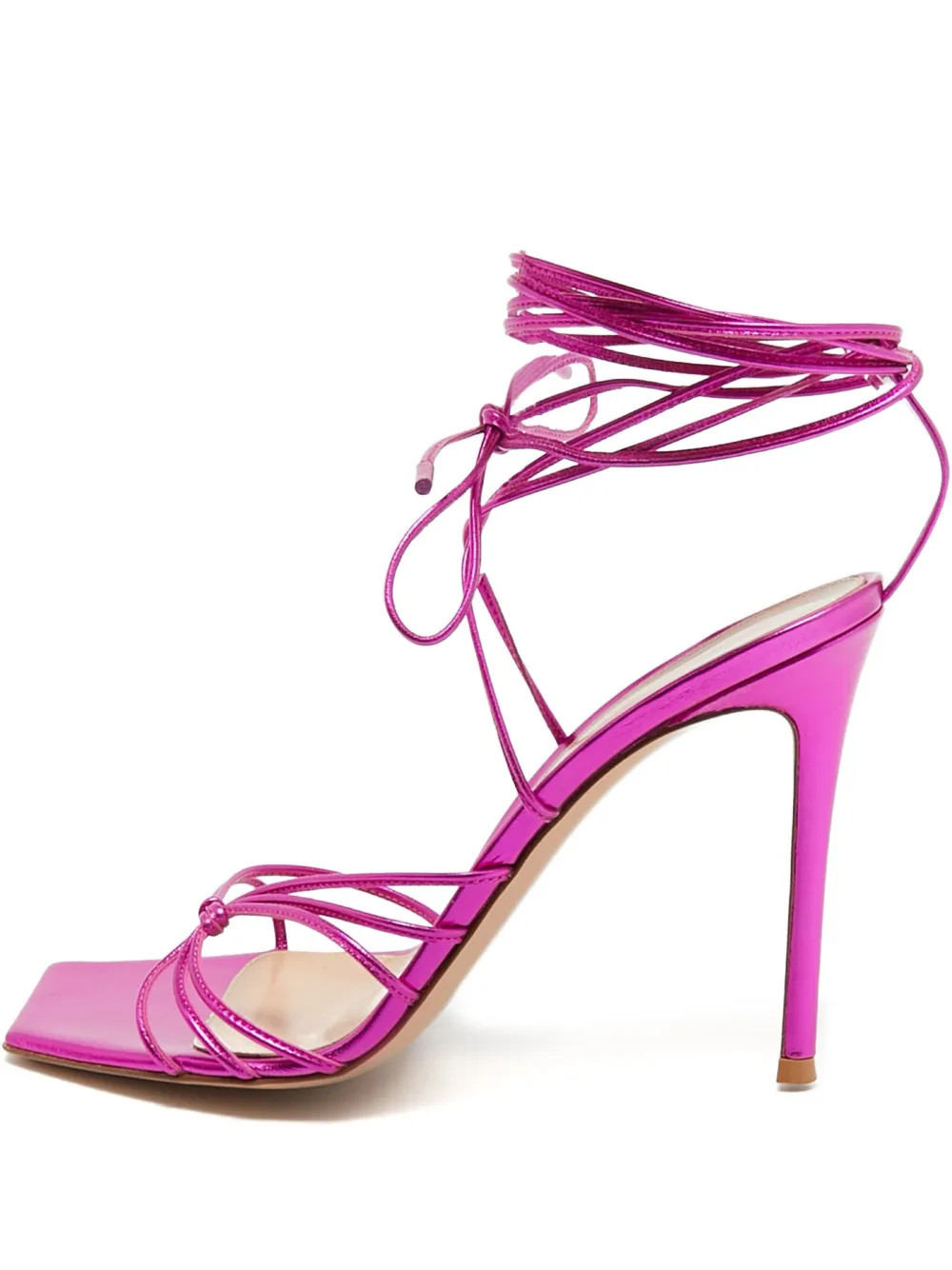 Gianvito Rossi 75mm strappy heeled sandals - Pink | Farfetch Global