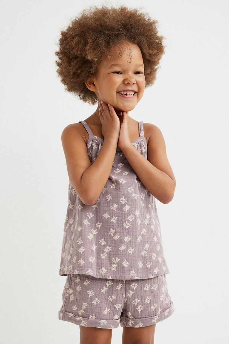 2-piece double-weave cotton set | H&M (UK, MY, IN, SG, PH, TW, HK)