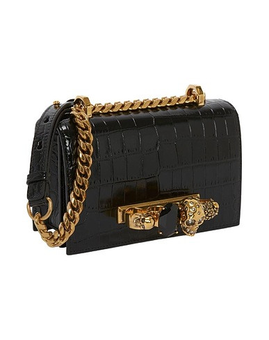 ALEXANDER MCQUEEN 653134-1HB0T | Borsa A Tracolla Nero Donna | YOOX | YOOX IT