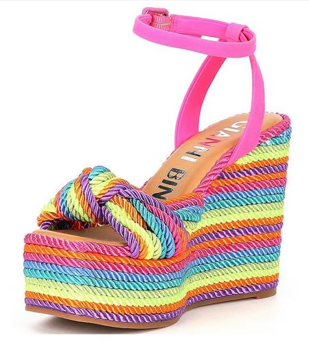 Summer wedges 
Spring break 
Vacation 
Colorful shoes 
Statement shoes 

#LTKshoecrush