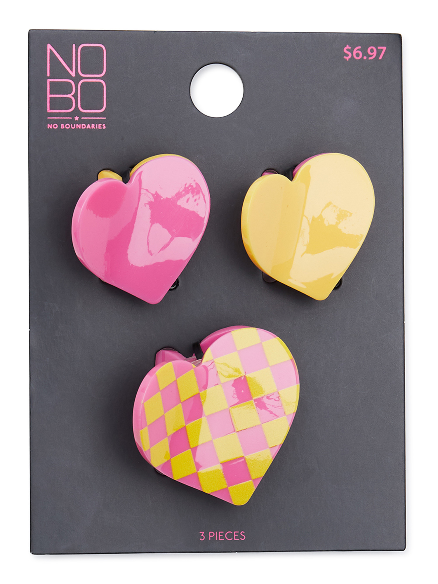 No Boundaries Juniors Decorative Hair Clips, 3-Pack | Walmart (US)