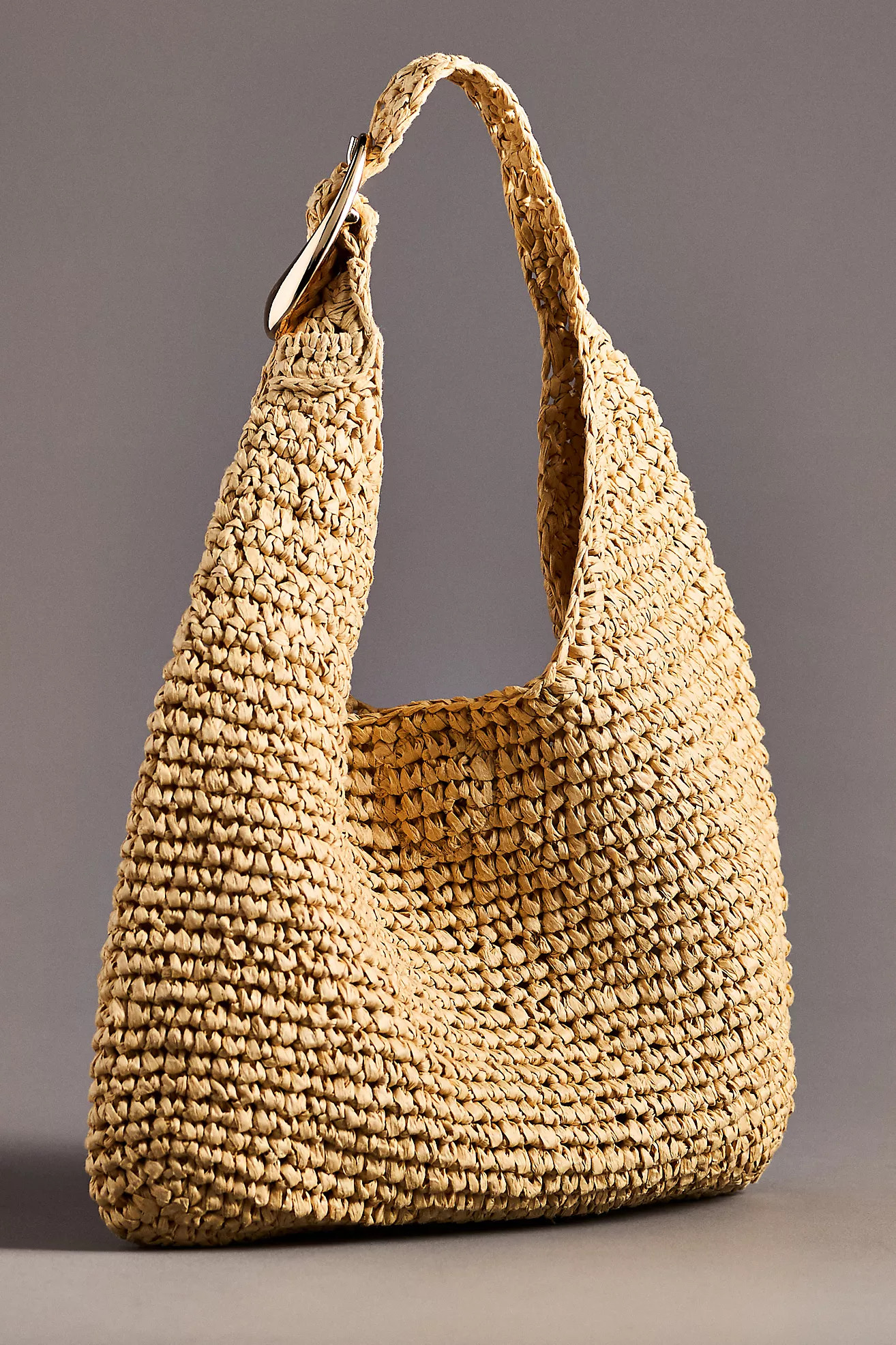 The Love Knot Slouchy Bag: Mini Buckle Raffia Edition | Anthropologie (US)