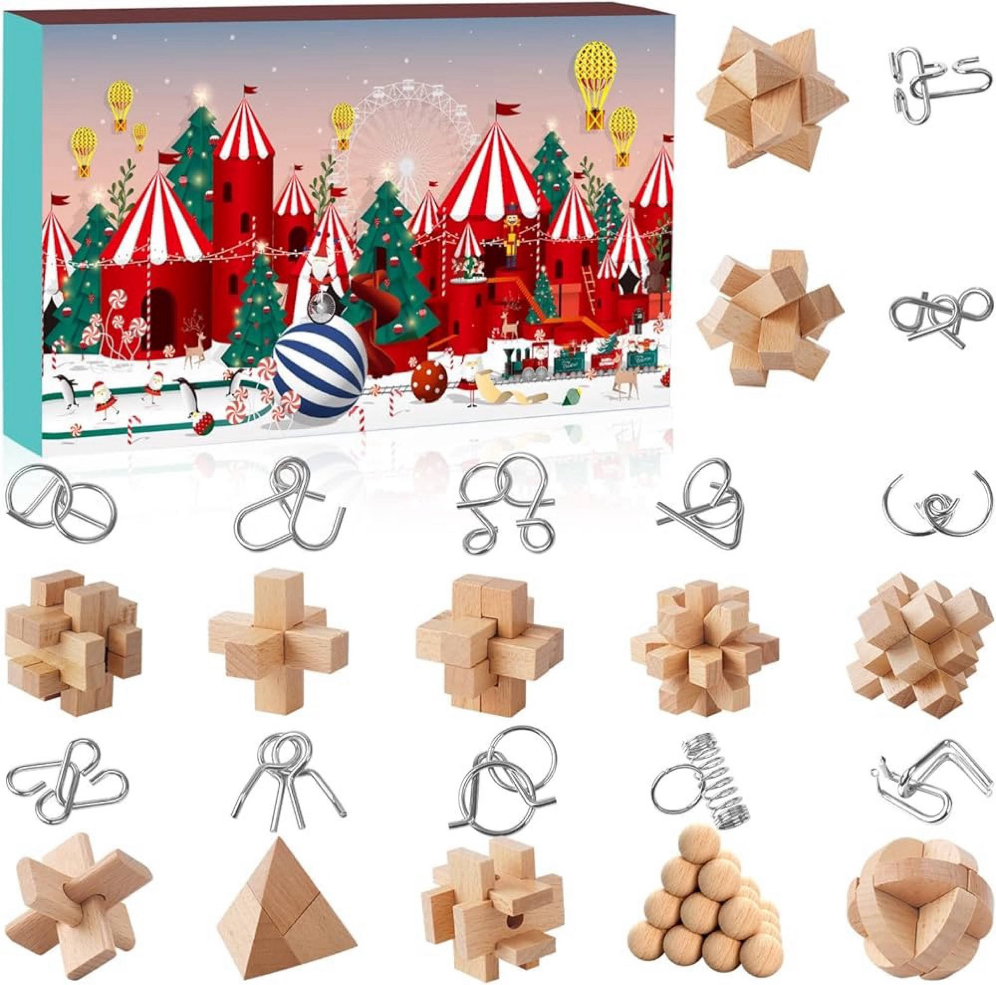 Christmas Countdown Advent Calendar 2024 with 24 Brain Teaser for Xmas Countdown

#LTKHoliday #LTKGiftGuide