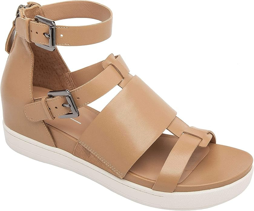 Linea Paolo - Renata - Leather Suede Multi-Strap Sport Wedge Footbed Sandal | Amazon (US)