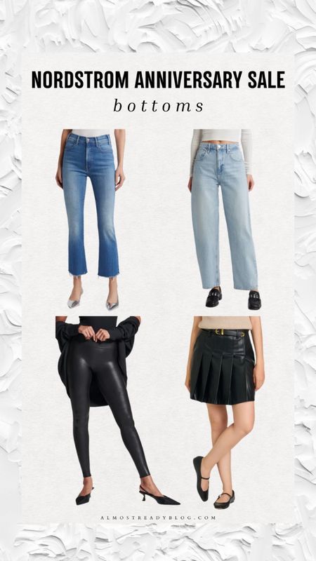 Nordstrom Anniversary Sale, nsale, bottoms, jeans, faux leather leggings, skirts 

#LTKxNSale #LTKSaleAlert #LTKFindsUnder100