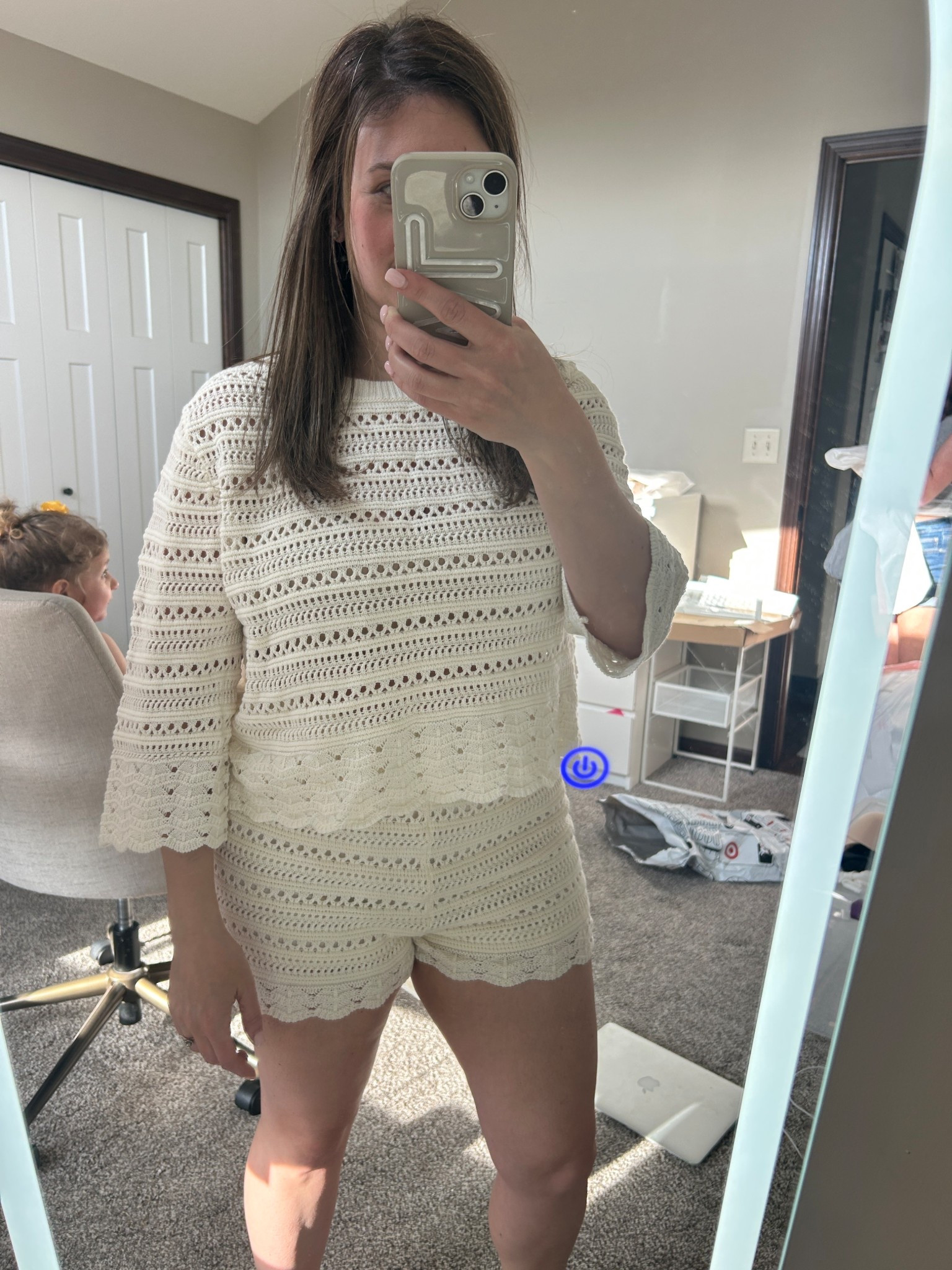 Such a cute set! Super soft too! 

Wearing a medium in the top and small in shorts 

#LTKootd #LTKPetite #LTKOver40