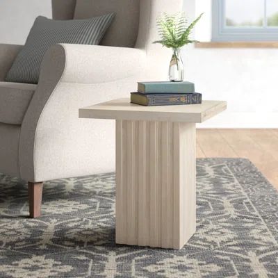 Valda Solid Wood Pedestal End Table | Wayfair North America