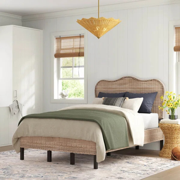 Nicolas Wicker / Rattan Platform Bed | Wayfair North America