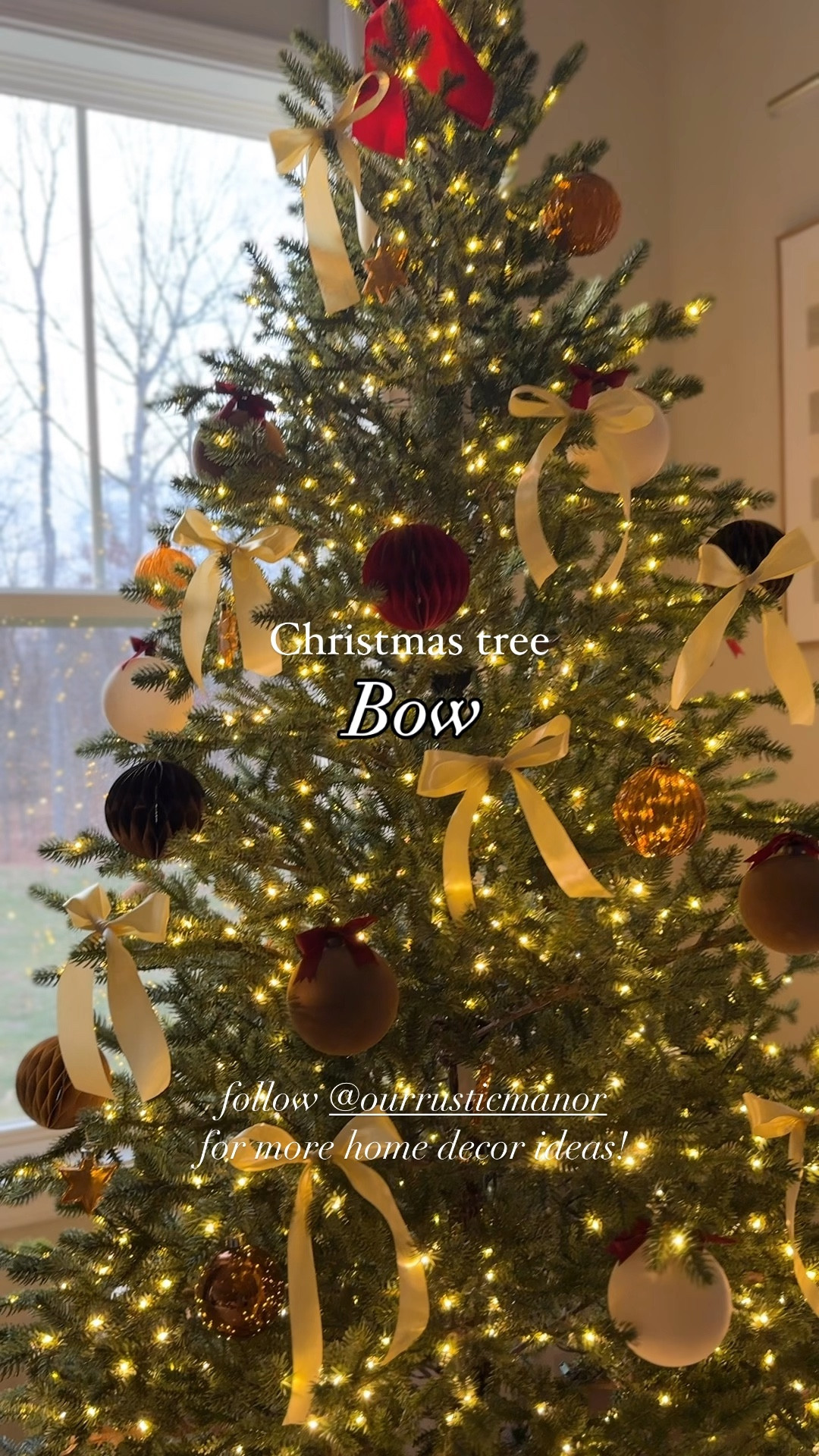 Christmas tree bow ribbon DIY!
#christmastree #holidaydecor #amazonfind

#LTKHoliday #LTKSeasonal #LTKHome