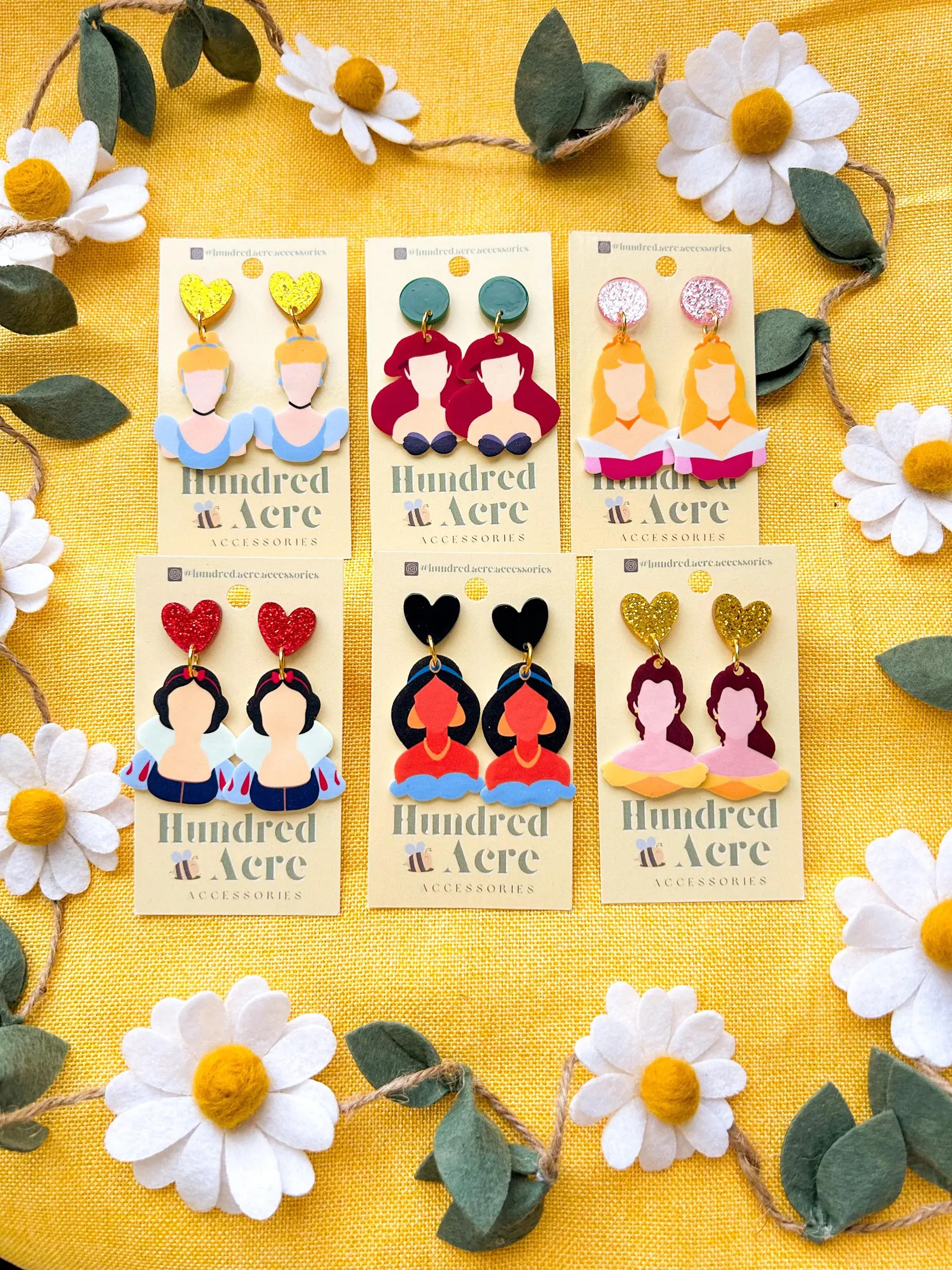 Faceless Princess Dangle Earrings - Etsy | Etsy (Global)