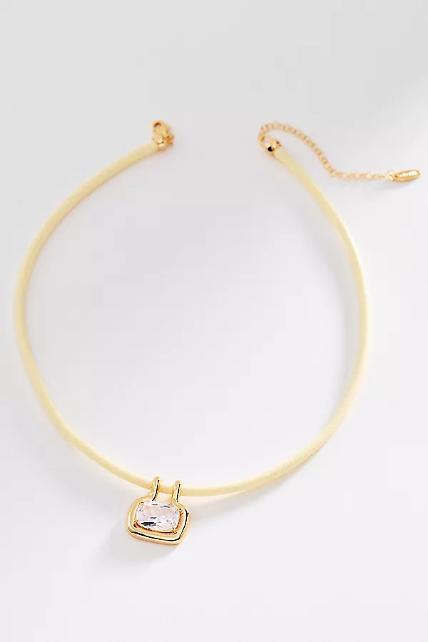 Gem Pendant Cord Necklace | Anthropologie (US)