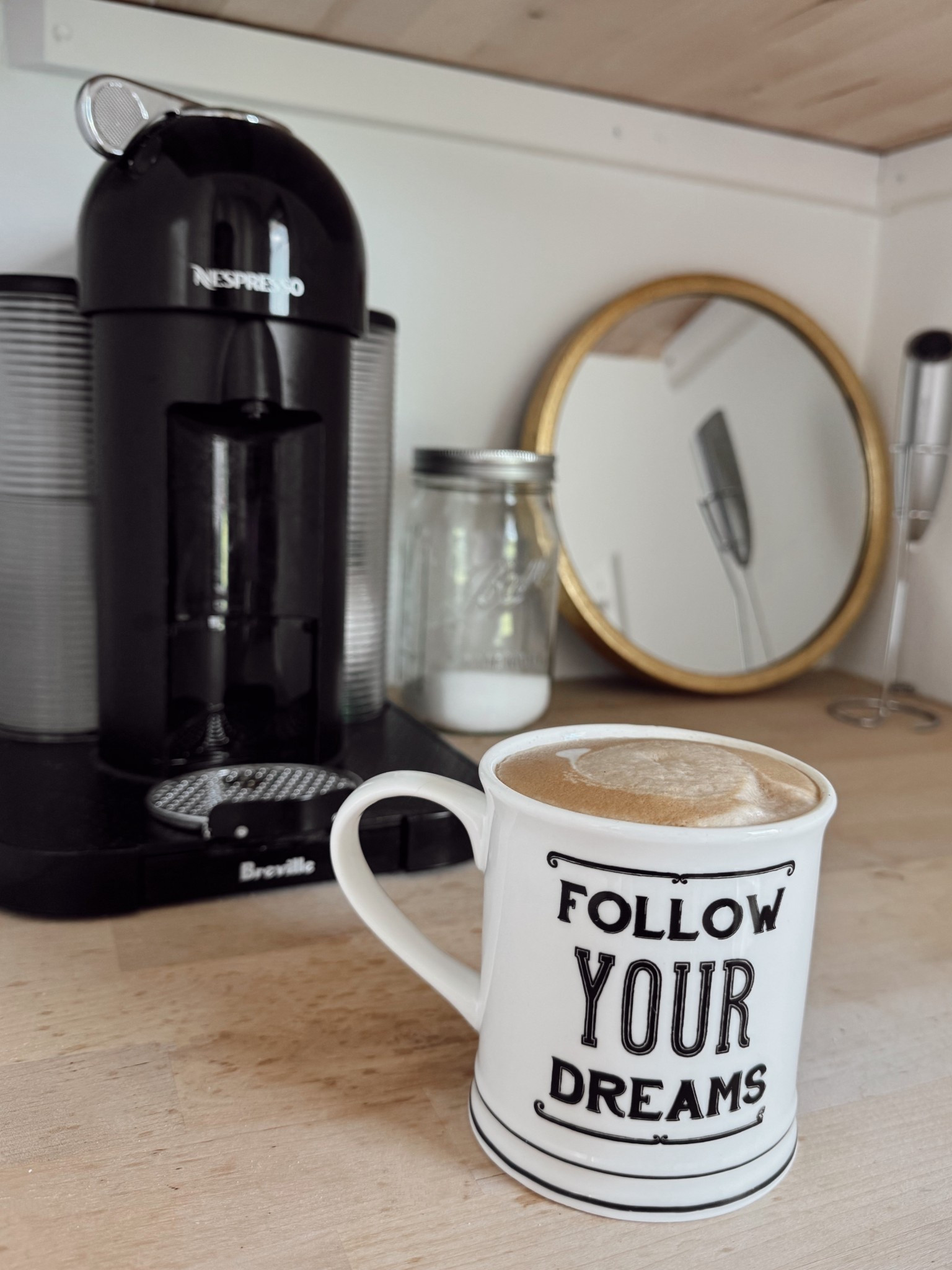 Morning coffee ☕️ I love my Nespresso!  About 3 years ago I swapped sugar for Monk Fruit. It’s a healthier option and honestly I can’t tell a difference in taste. 🫶🏻

#LTKHome