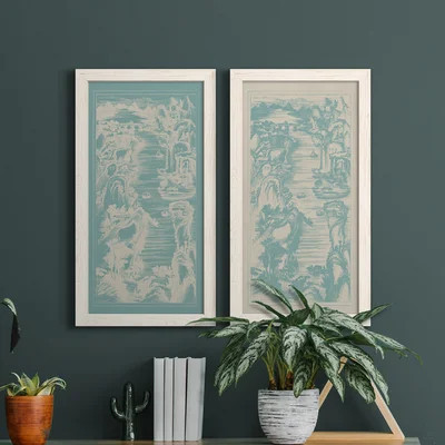 Chinese Bird's-eye View in Spa I - 2 Piece Picture Frame Painting Set | Wayfair North America