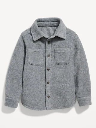 Cozy Microfleece Button-Front Shirt for Toddler Boys | Old Navy (US)