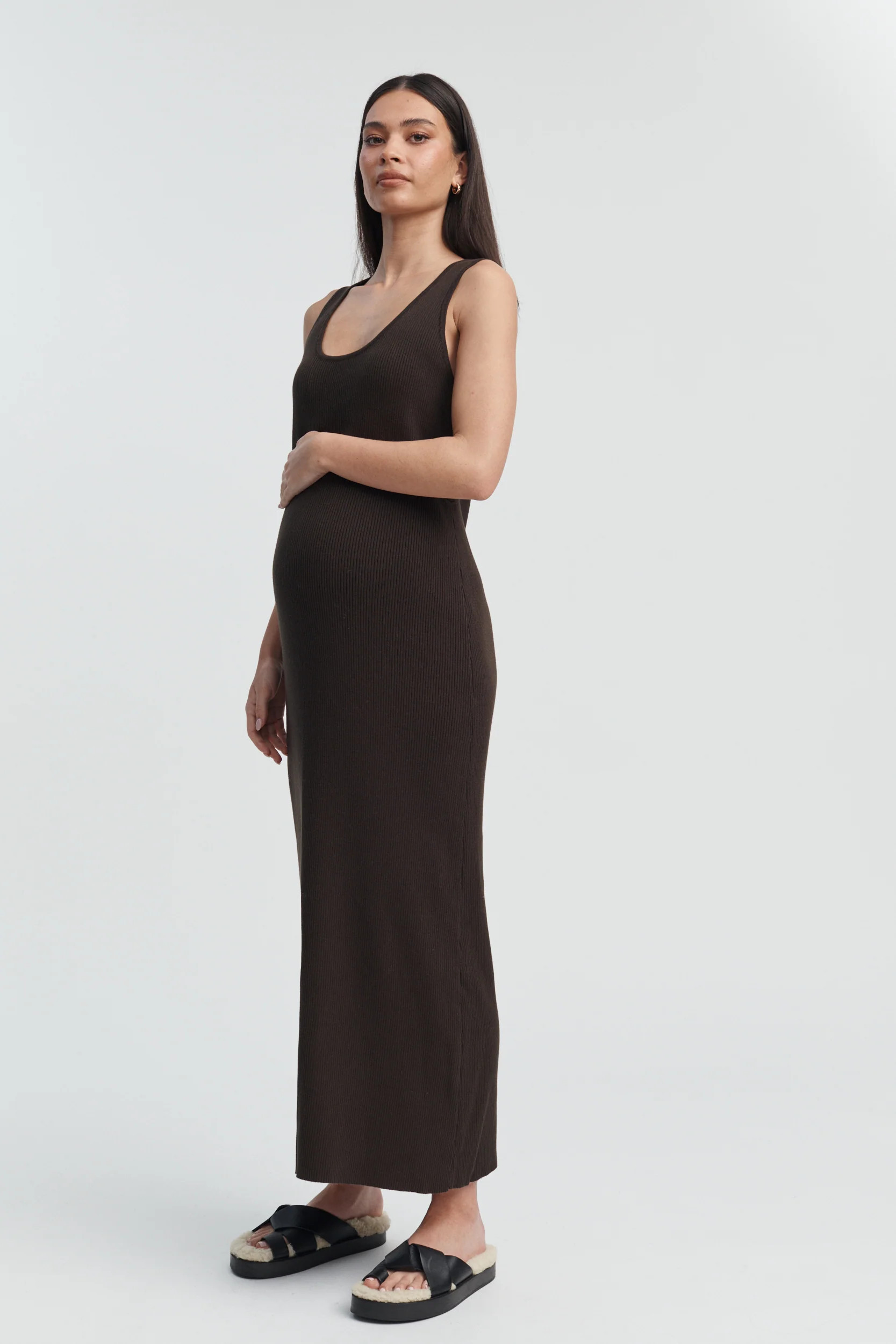 Resort Dress (Chocolate) | Legoe Heritage Maternity APAC