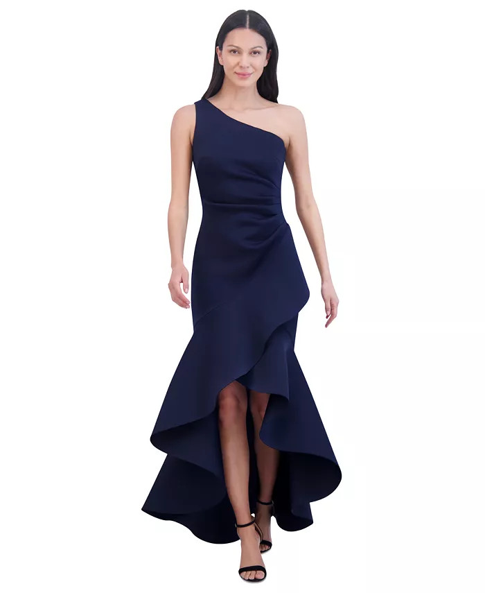 Women's One-Shoulder High-Low Hem Sleeveless Gown | Macy's