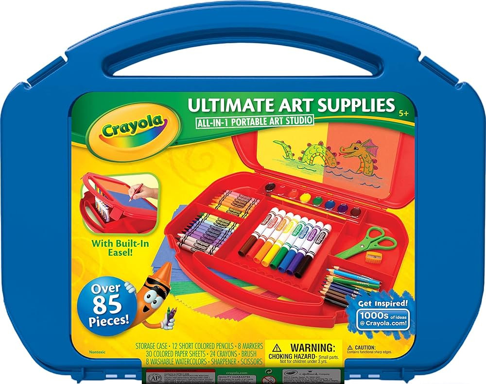 Crayola Ultimate Art Case With Easel, Kids Art Set, 85 Pieces, Gift For Kids Ages 4, 5, 6, 7 [Ama... | Amazon (US)