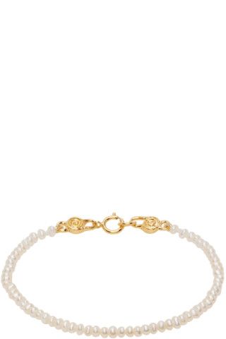 White Petite Pearl Bracelet | SSENSE