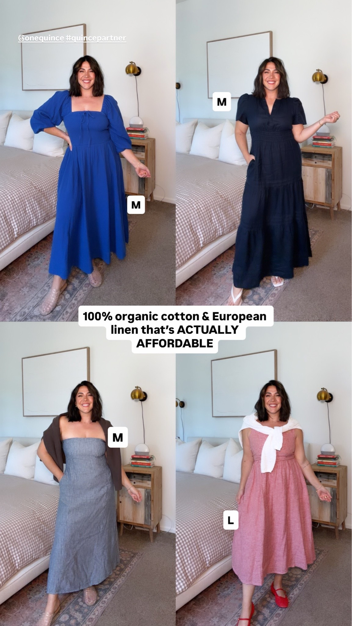 @Quince  #quincepartner has the best European linen and organic cotton for summer style. And the prices are so good. I wear a size L in almost all.

#LTKootd #LTKMidsize #LTKSeasonal