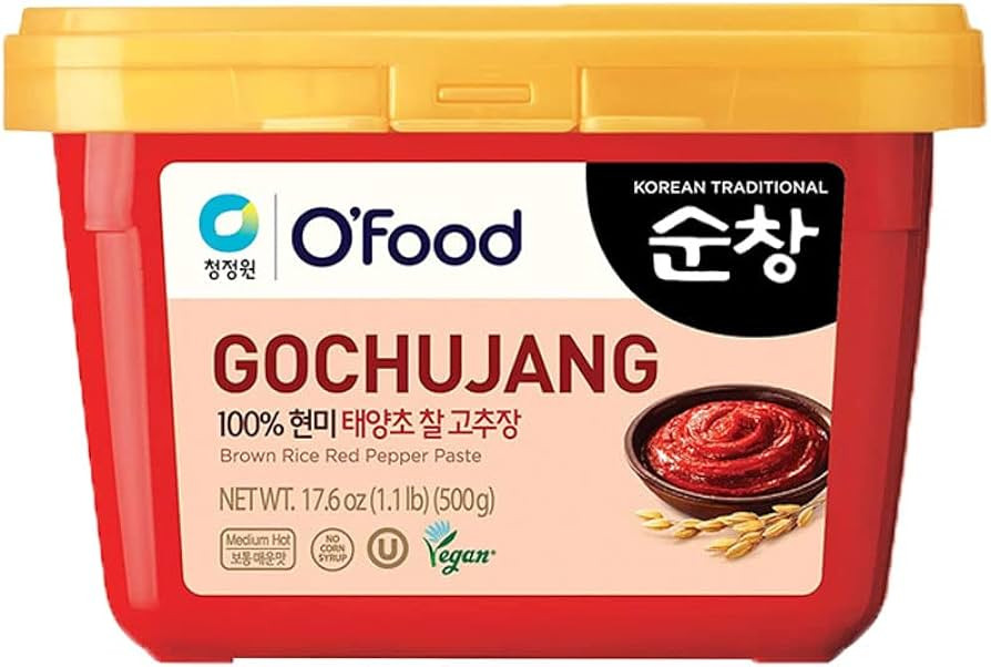 Chung Jung One O'Food Medium Gochujang 1.1lb, Korean Red Chili Pepper Paste, Spicy, Sweet and Sav... | Amazon (US)