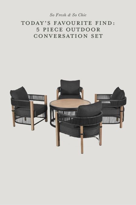 Today’s favorite find is this outdoor patio 5 piece conversation set: Under $900!
-
Walmart finds - better homes and gardens patio furniture - affordable patio furniture set - black patio furniture set - chairs and coffee table set - big patio furniture sets

#LTKhome #LTKSeasonal