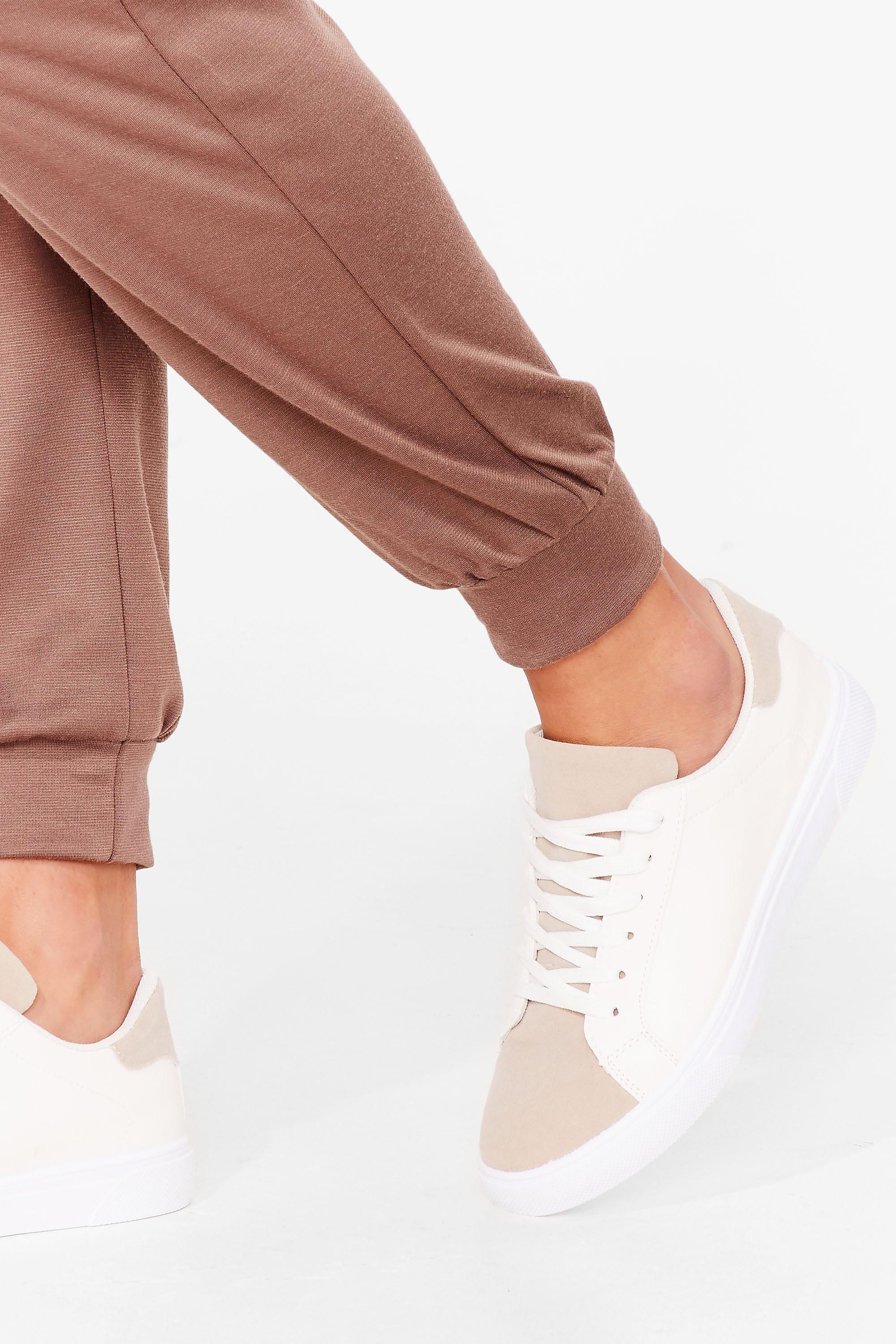Faux Suede the Difference Panel Sneakers | NastyGal (US & CA)