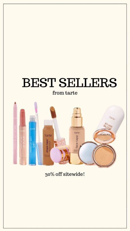 Tarte sale - 30% off sitewide 3/8-3/11 

#LTKSpringSale #LTKbeauty #LTKsalealert