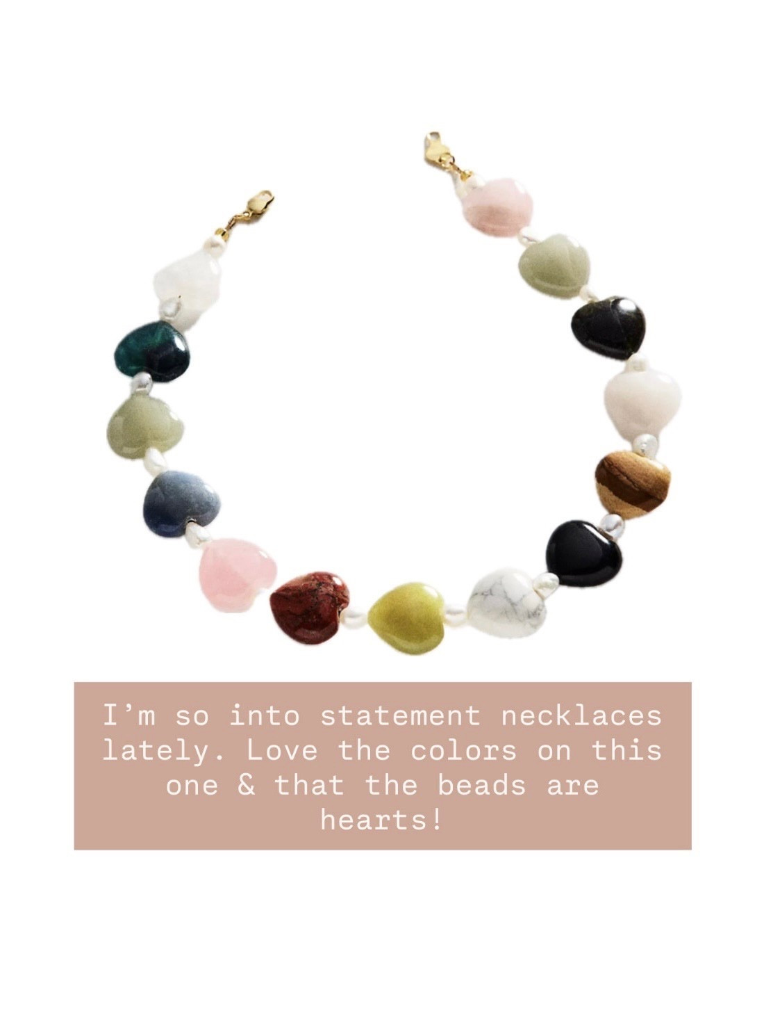 Loving the colors on this statement necklace! How cute are the little hearts?!

Loverly Grey, Anthropologie, statement necklace, beaded necklace, statement jewelry, statement accessories, Mother’s Day gift ideas 

#LTKMothersDay