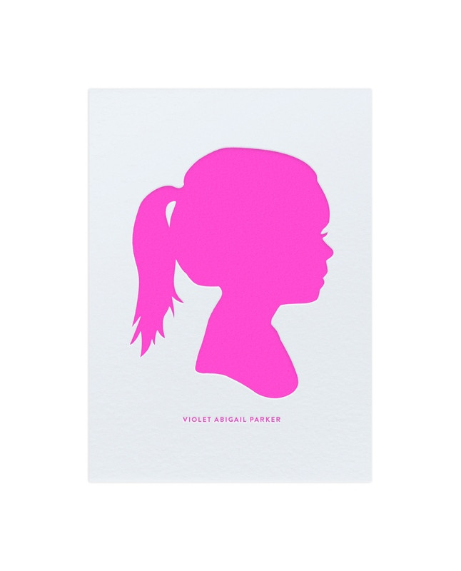 Custom Silhouette Letterpress Art Silhouette Art | Minted