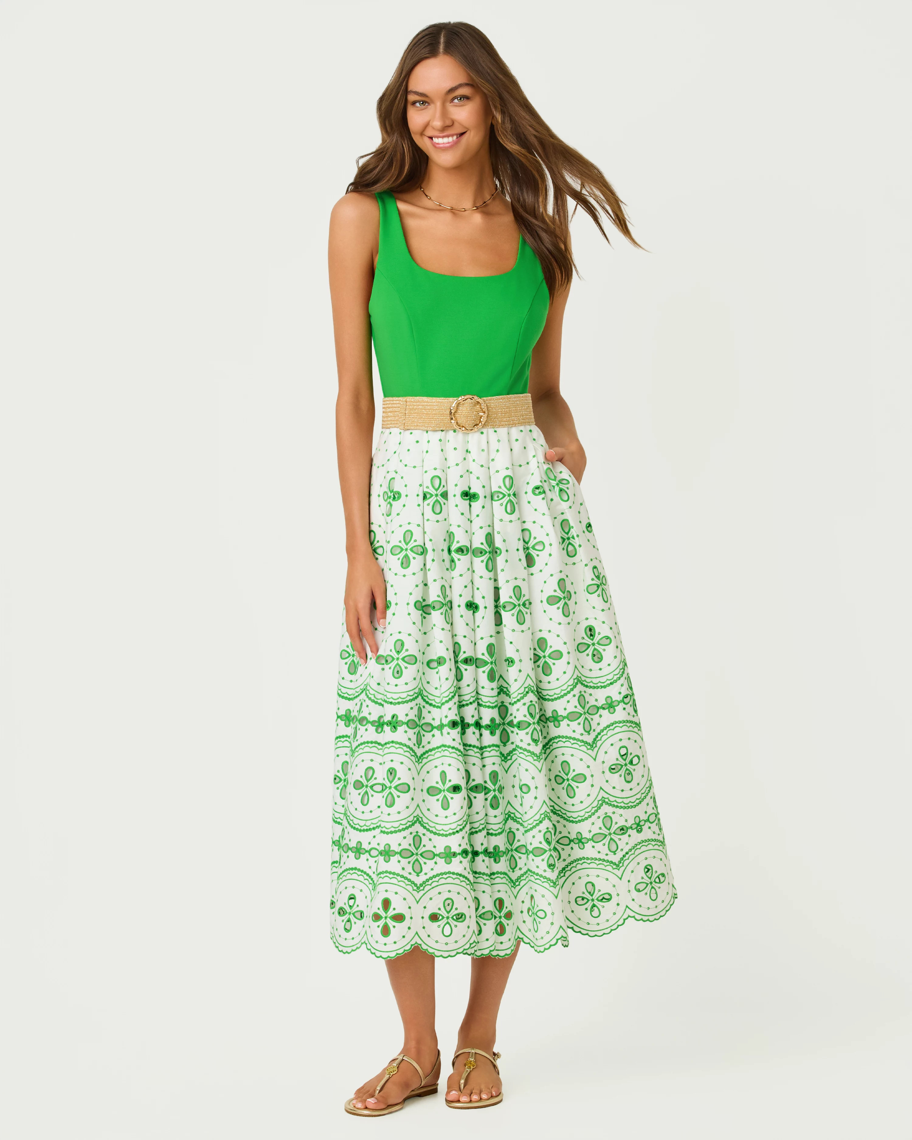 Lissette Eyelet Midi Dress | Lilly Pulitzer