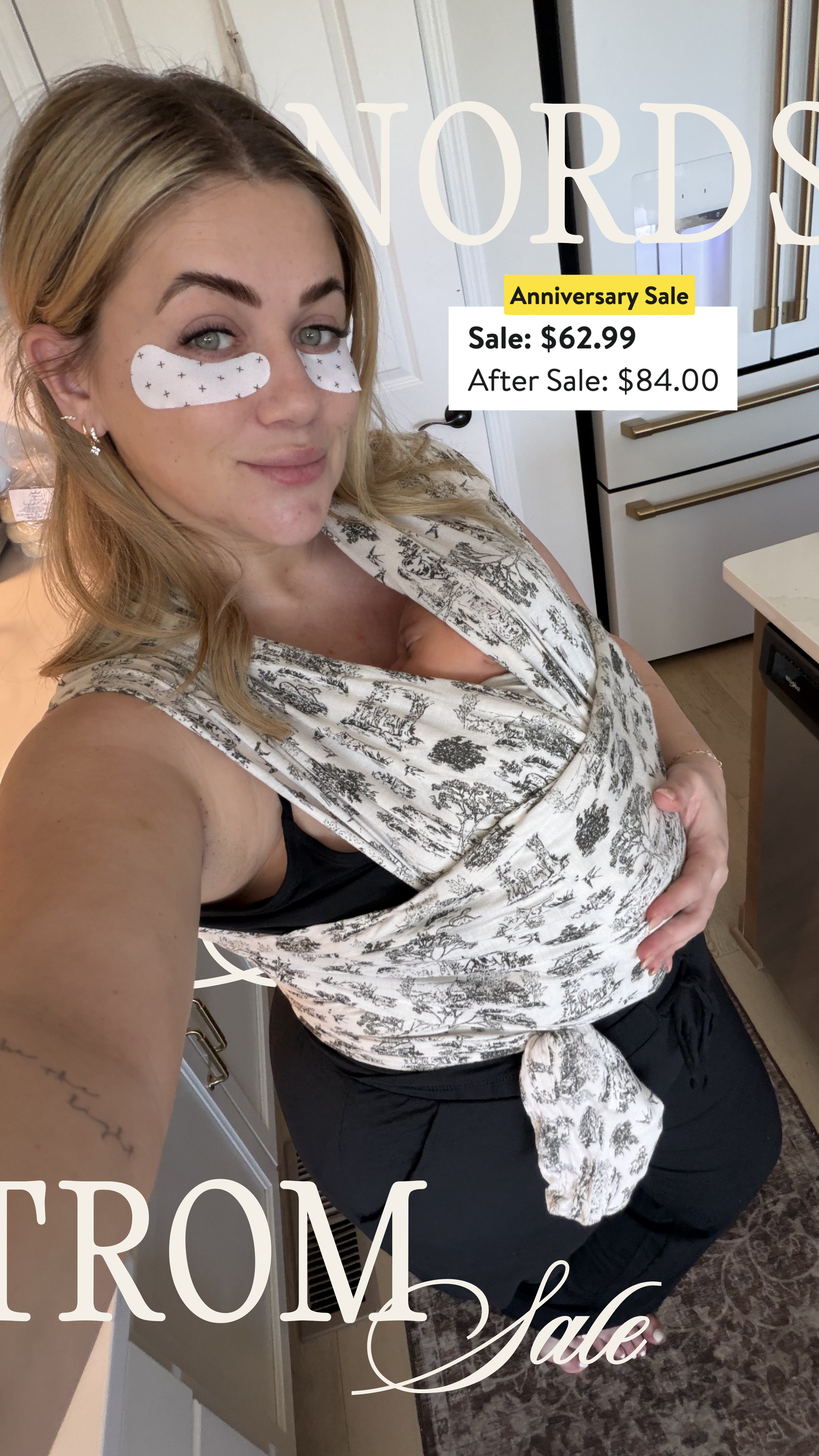 @nordstrom #ad The Solly Baby wrap is on sale for the Nordstrom sale! This pattern is so pretty, it would be a good gift🤍

#LTKmomlife #LTKBaby