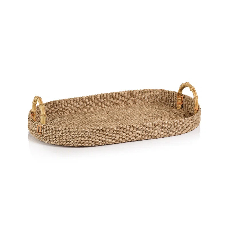 Oval Abaca/ Bamboo Tray | Birch Lane