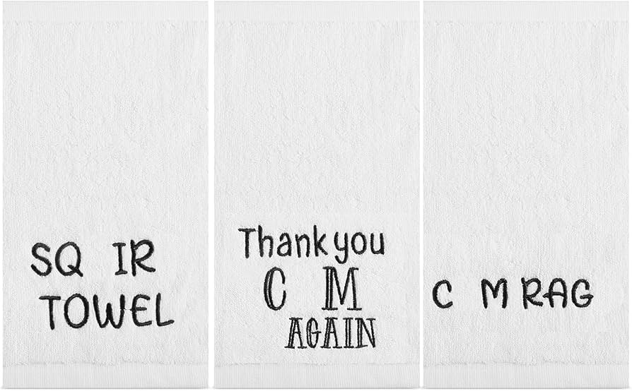 Irenare 3 Pieces Valentine's Day Gift Cotton Towel Cute Towel Bathroom Hand Towels Gifts for Anni... | Amazon (US)