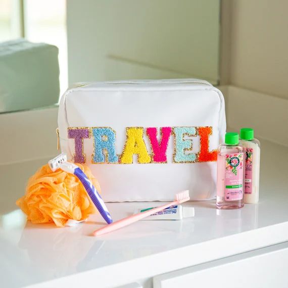 Nylon X-LARGE Cosmetic Bag  Make up Bag Travel Bag Bag With | Etsy | Etsy (US)