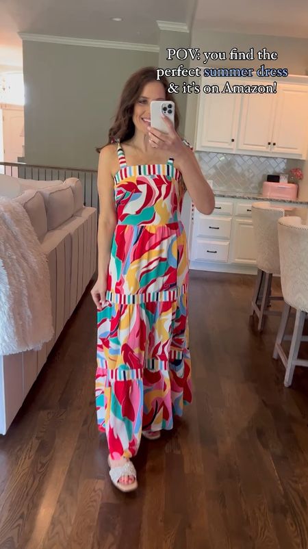 The perfect colorful summer dress!! Another great Amazon find! 

#LTKtravel #LTKfindsunder50 #LTKSeasonal