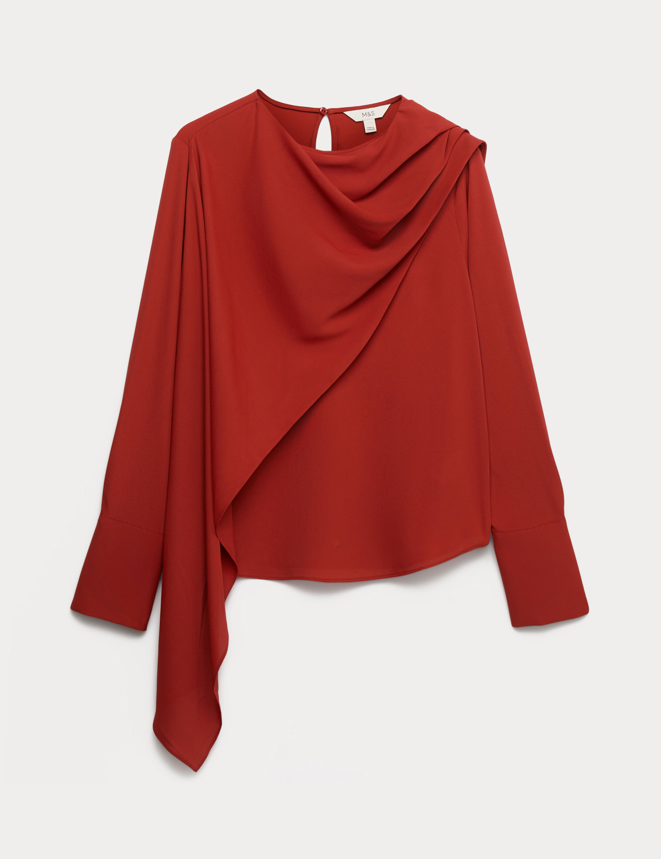 Draped Detail Cowl Neck Top | Marks & Spencer (UK)