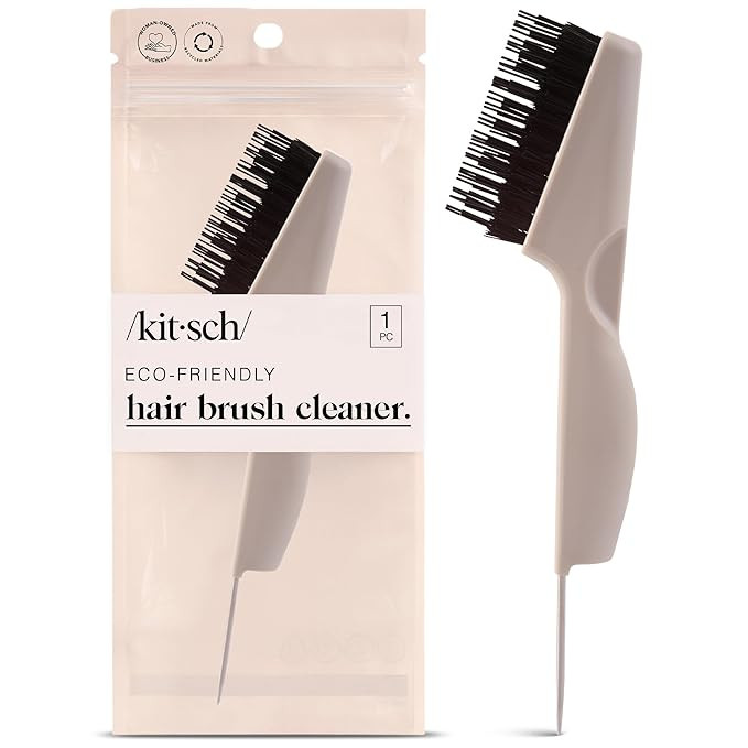 Kitsch Hair Brush Cleaner Tool | Double-Sided 2-in-1 Brush Cleaner for Hair Brushes & Combs | Eco... | Amazon (US)