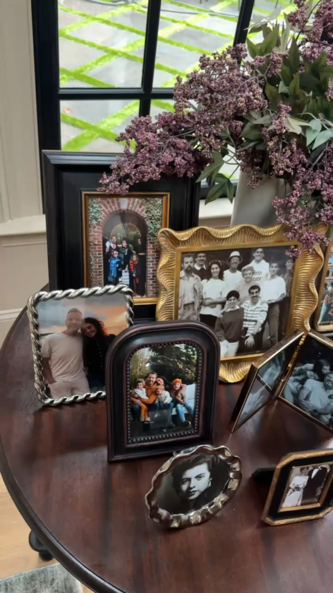 Photo frame table in the living room 🤎 (white and gold frame is vintage Christian Dior)

#LTKHome
