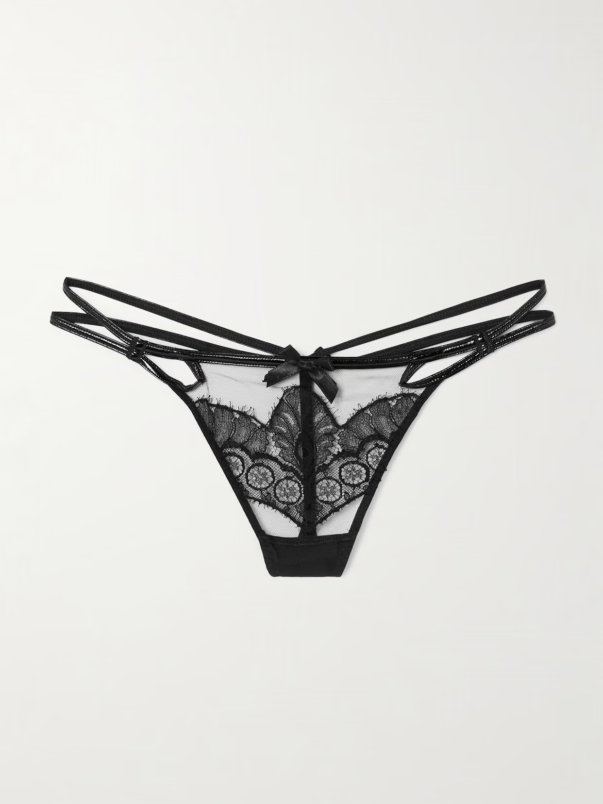 Agent Provocateur - Ariella Lace Thong - Black | NET-A-PORTER (US)
