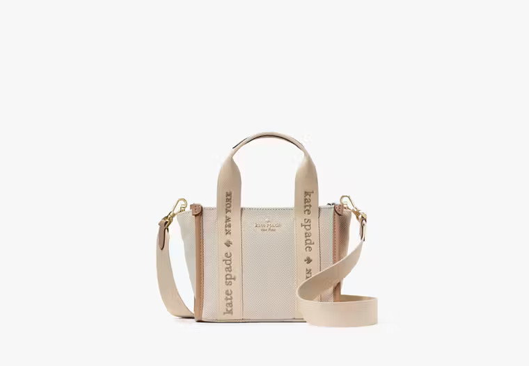 Kate Spade Kip Canvas Mini Tote Bag, brown | Kate Spade Outlet