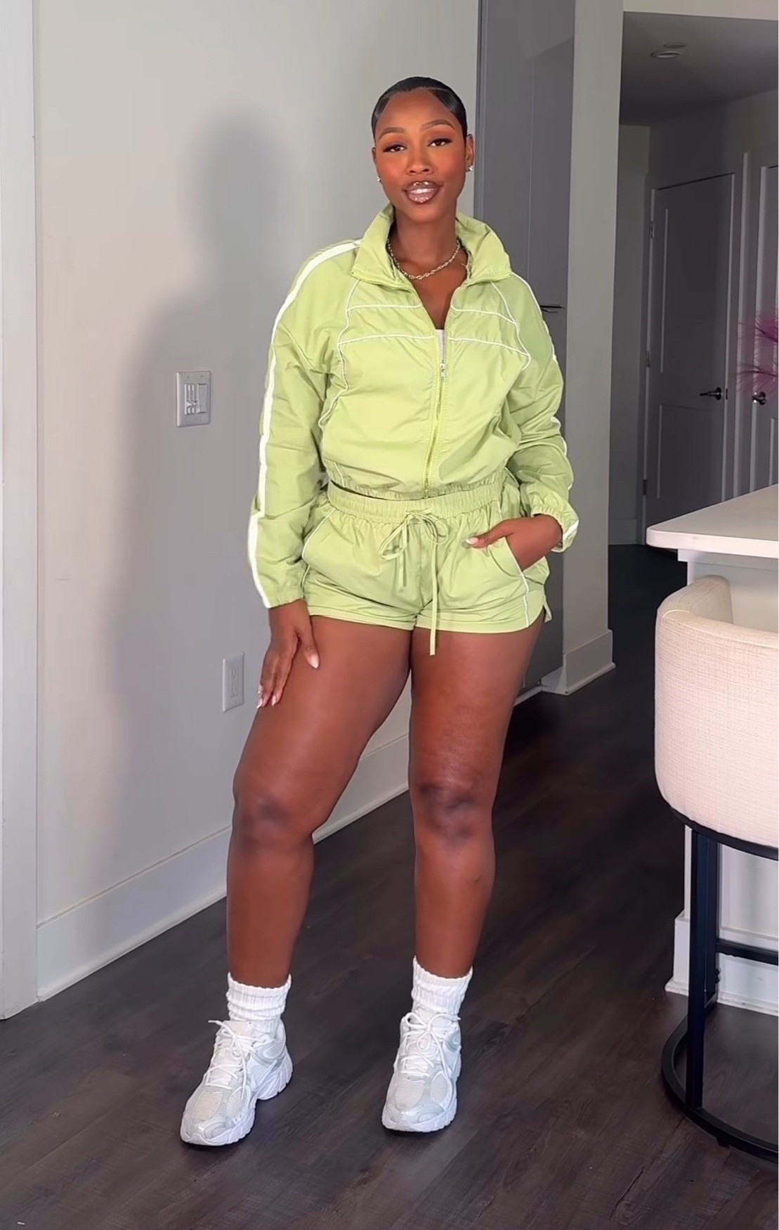 This lime set is giving sporty, comfy, and cute all at once. Perfect for running errands, grabbing coffee, or pretending you have your life together while looking this good. 😏 Paired it with my favorite sneakers and gold accessories to pull the look together.

Everything is linked in my LTK. 💚

#LTKStyleTip #LTKActive #AthleisureStyle #CasualChic #WeekendStyle #OOTD #FashionFinds #SpringStyle #MatchingSet #EverydayStyle