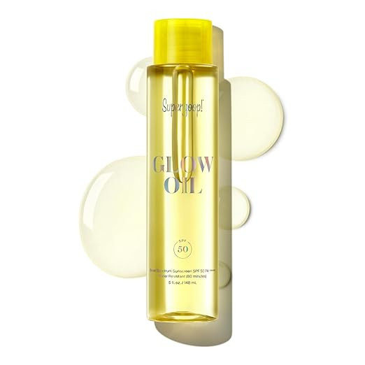 Supergoop! Glow Oil - SPF 50 PA++++ Vitamin E Body Oil + Broad Spectrum Sunscreen Protection - Wi... | Amazon (US)