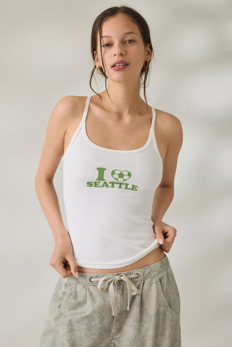 BDG City Goals Off Duty Graphic Scoop Neck Cami | Urban Outfitters (US and RoW)