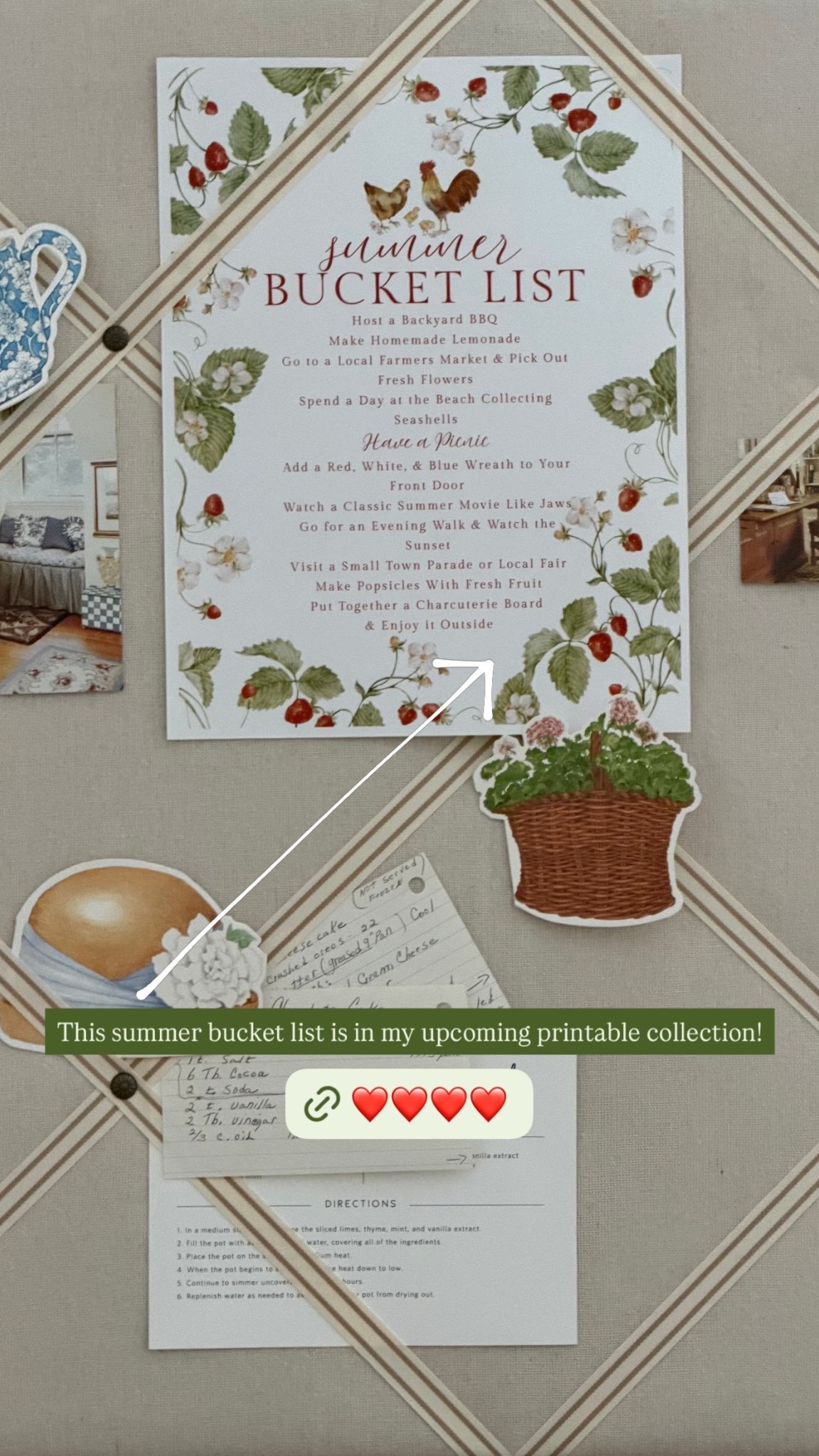 This summer bucket list is in my upcoming printable collection!